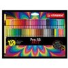 Prémiová vláknová fixka - STABILO Pen 68 - ARTY - 65 ks sada