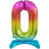 Godan Samostojaci fóliový balón 0 dúhový 74 cm