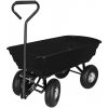 Záhradný vozík so sklopnou korbou 250 kg SPRINGOS GA0083 čierny