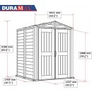 DURAMAX YardMate Plus 5'x5', 2,8 m² - sivý + podlahová konštrukcia DURAMAX 35525