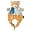 Plyšový medvedík na bábkové divadlo Doudou Amusette 3v1 Doudou et Compagnie žltý 30 cm od 0 mes