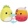 Squishmallows 2v1 ananas Maui a bubble tea Bergit