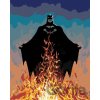 Zuty Maľovanie podľa čísel Batman a plamene