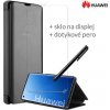 Otváracie Púzdro Luxria Clear View pre Huawei - Čierne pre Huawei: Mate 40 Pro