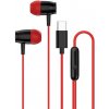 Canyon SEP-5, slúchadlá do uší, integrované ovládanie, hlboké basy, USB-C kábel 1.2m, čierno-červené CNS-CEP5R