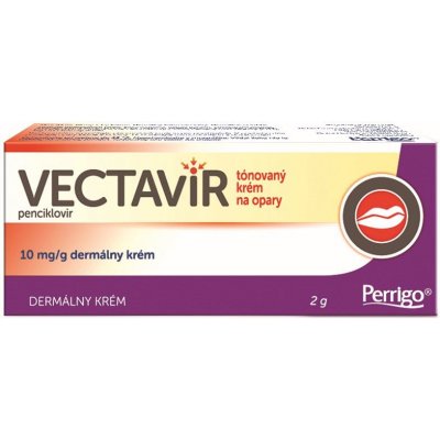 Vectavir tónovaný krém na opary crm. 1 x 2 g