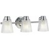 Quintiesse Hudson nástenná lampa 3x3 W chrómová-priehľadná QN-HUDSON3-BATH