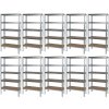 Matabro Regálový systém MB-SH01 900 x 400 x 1800 mm 10 ks