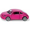 Siku Blister VW Beetle ružový s nálepkami 1:55