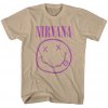 Nirvana tričko Purple Smiley Natural XXL