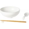 Miska|ramen, lžička, odkladač na hůlky 19cm|0,1L, PACIFICA, bílá|Salt|Casafina by Costa Nova