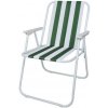 Linder Exclusiv Křeslo PO2600SG Zelené s pruhy
