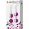 Pretty Love Orgasmic - variabilná súprava venušiných guličiek (bielo-fialová)