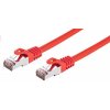 C-TECH CB-PP6F-05R patch, Cat6, FTP, 0,5m, červený