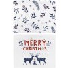 Butter Kings Vianočné látkové prestieranie v súprave 2 ks Merry Blue Christmas 45x35cm