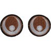 Nažehľovačka / nažehľovacie oči Ø38 mm - 2 ks 3 hnedá