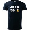 Je mi 60 pivo - Klasické pánske tričko vyššej gramáže - L ( Tmavomodrá (veľmi tmavá - skoro čierna) )