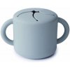 Mushie Silikónový pohárik na snack Powder Blue