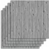 3D SAMOLEPIACA NÁSTENNÁ TAPETA S DREVENÝM VZOROM 35X35CM 5 KS INSTAWOOD SIVÁ