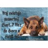 Pozorpes.sk, výstražná tabuľka (Nemecký ovčiak)