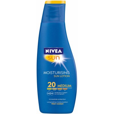 Nivea Sun Protect & Moisture mlieko na opaľovanie SPF20 200 ml