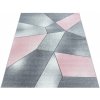 Najkoberce Beta mnohouholníky ružový / sivý