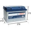 BOSCH S4 72Ah Autobatéria 12V , 680A , 0 092 S40 070