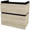 Kúpeľňová skrinka pod umývadlo Devo Viva 2.0 dub halifax biely 69 x 66 x 44 cm VV2-SU2S69x66-P29