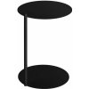 noo.ma Príručný stolík Ande Vulcano Black – čierna oceľ