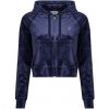 Juicy Couture Bundy Madison Classic Velour Hoodie With Juicy Logo Námornícka modrá