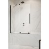 RADAWAY FURO PND II 130cm ľavá vaňová zástena pevná so zasúvacou časťou, profil čierna, sklo číre 10109688-01-01L10112644-01-01