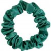 MURU Úzka Hodvábna Scrunchie Gumička - Zelená