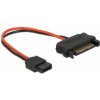 Delock Cable Power SATA 15 pin plug > Power Slim SATA 6 pin receptacle 10 cm