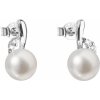 Evolution Group strieborné náušnice s pravými perlami 21029.1