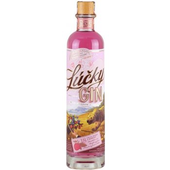 Lúčky Remeselný Pink Gin 37.5% 0,7 l (čistá fľaša)