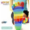 JOGA nízké ABS prstové ponožky ToeToe rainbow (duha) L