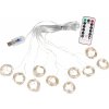Verk 26017 Vianočný svetelný záves USB, 300 LED, diaľkové ovládanie, teplá biela 3 x 3 m