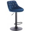 Barová stoličky Apolo Crystal Velur Tmavé more