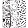 T-TOMI látkové TETRA 70 x 70 cm black flowers 3 ks