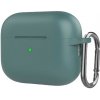 AppleKing silikónový ochranný obal s karabínou pre AirPods Pro 2 (2022) s konektorom Lightning - mentolový - možnosť vrátiť tovar ZADARMO do 30tich dní