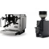 Rocket Espresso Bicocca, stainless silver + Eureka Mignon Zero 55s, BL black