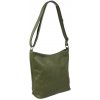 NovaKabelka.sk Ebe Verde kožená talianska crossbody kabelka zelená