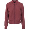 Urban Classics Dámska bomber bunda vínová