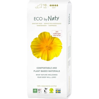 Naty Eco dámske vložky nočné 10 ks