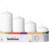 Bolsius Pillar Advent biele 48mm 4 ks