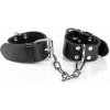 Whips Primal Bond Slim Cuffs Large Black, kožené putá pre obvod 22–27 cm