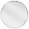 Mexen Loft, okrúhle kúpeľňové zrkadlo 30 cm, farba rámu brúsená oceľ, 9850-030-030-000-10