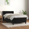 Box spring postel s matrací černá 90x200 cm samet Černý 3131179