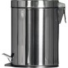 Nerez pedálový odpadkový kôš 5 l, strieborný