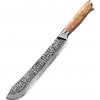 IZMAEL Damaškový kuchynský nôž Zayoku Butcher/Hnedá 23.8 cm